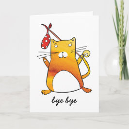 Katt lämnande kort