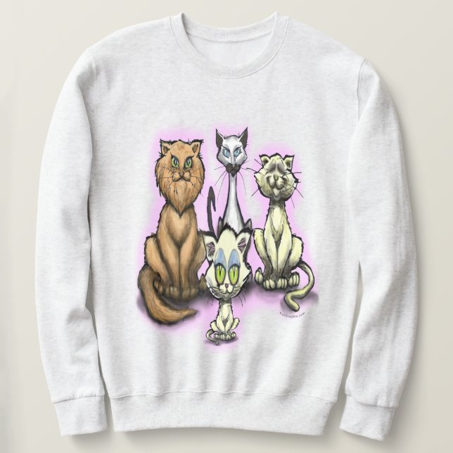 Katt Lång Ärmad Tröja (Design framsida)