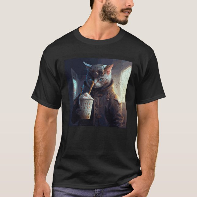 Katt Lärare Glass T Shirt (Framsida)