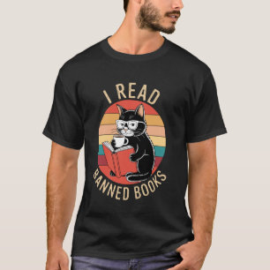 Katt läste förbjudna böcker t shirt