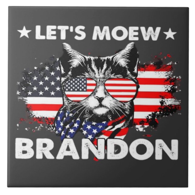 Katt Låter Mig Mjauta  Kakelplatta (Framsidan)