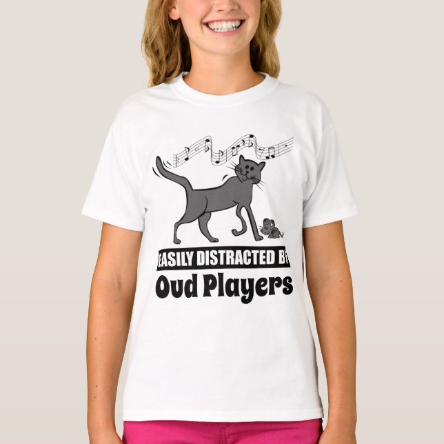 Katt lätt utspridd av Oud-spelare T Shirt (Framsida)