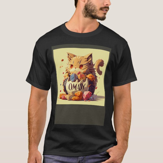 Katt Lejon Godis T Shirt (Framsida)