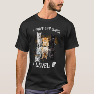 Katt Lejon Jag Blir Inte Äldre Jag Går Uppåt Djur T Shirt