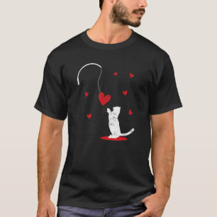 Katt Leksak Kärlek V-dagen Katt Älskare Kattunge R T Shirt