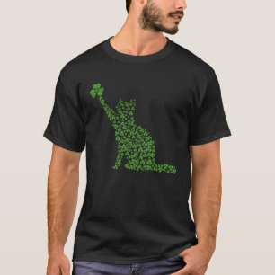 Katt Leprechaun Katt Shamrock St Patrick s Day T Shirt