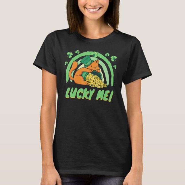 Katt Leprechaun Saint Patrick's Day Firande_1 T Shirt (Framsida)