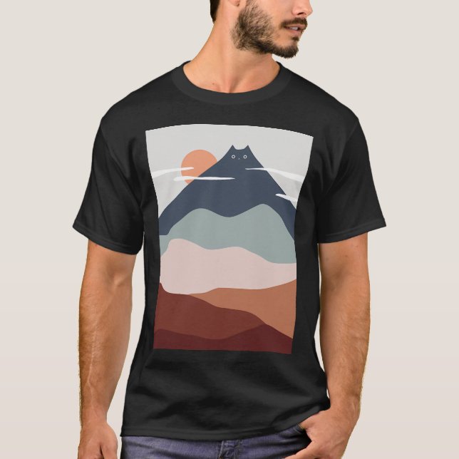 Katt liggande 21 t shirt (Framsida)
