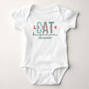 Katt lillebror söt design t shirt