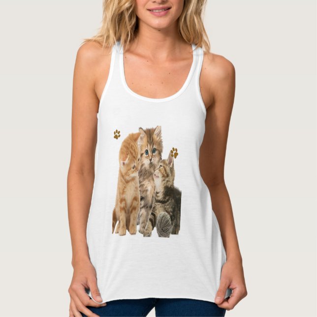 Katt Linne Med Racerback (Framsida)