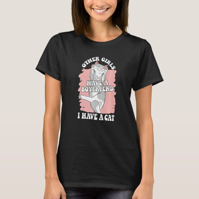 Katt Liten katt Kisse T Shirt (Framsida)