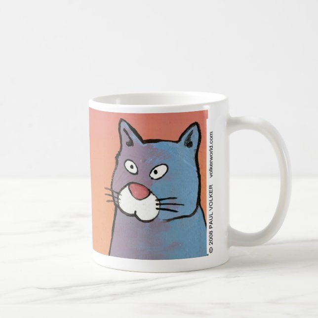 Katt lösning $12,95 kaffemugg (Höger)