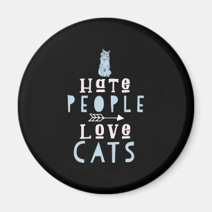 Katt Lover I Kärlek, katter och människor Magnet