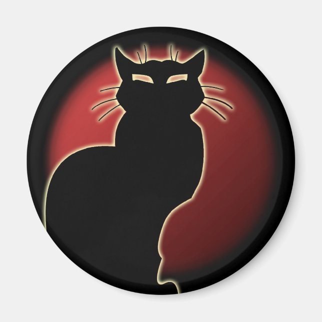 Katt Lover Magnet Cat Art Fridge Magnet Anpassa (Framsidan)