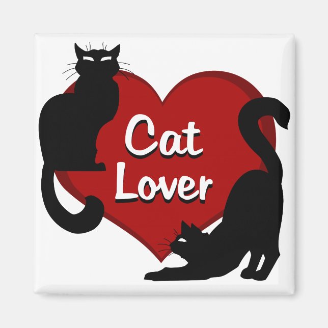 Katt Lover Magnet Kattunge Fridge Magnet Anpassa (Framsidan)