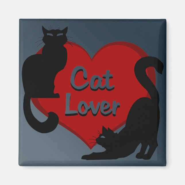 Katt Lover Magnet Kattunge Fridge Magnet Anpassa (Framsidan)