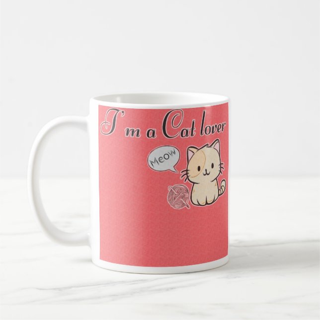 Katt Lover Mugg (Vänster)