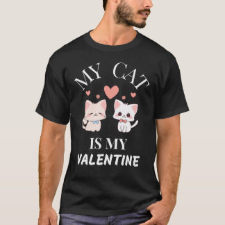 Katt Lover's Valentine Day T-Shirt - min katt är m