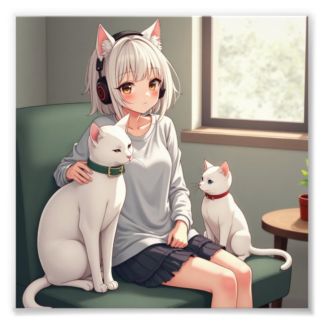 Katt lustig fototryck (Framsidan)