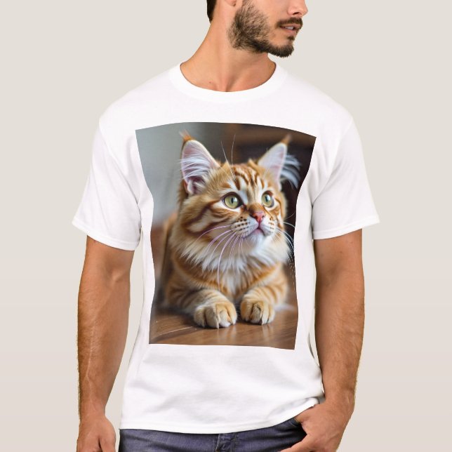 Katt lustig t shirt (Framsida)