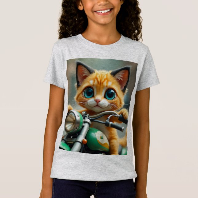 Katt lustig t shirt (Framsida)