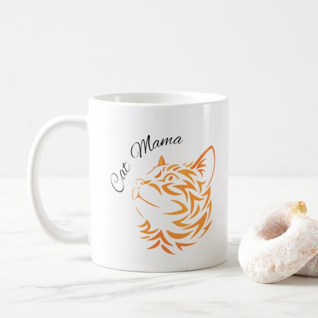 Katt Mamma Kaffemugg (Med munk)