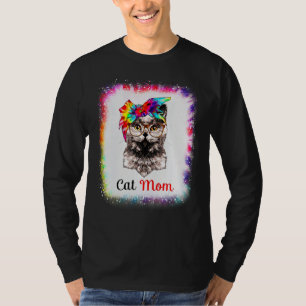 Katt Mamma Kärlek R Pappa Pojke Flicka Tie Dye Bl T Shirt