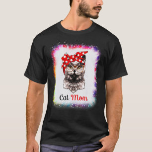 Katt Mamma Kärlek R Pappa Pojke Flicka Tie Dye Bl T Shirt