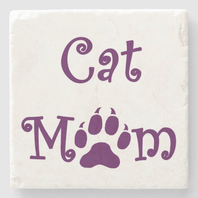 Katt Mamma, Lila, Underlägg, Mors dag Underlägg Sten (Framsidan)