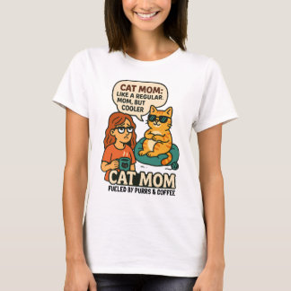 Katt Mamma - som ett vanligt Mamma, men kylare T Shirt