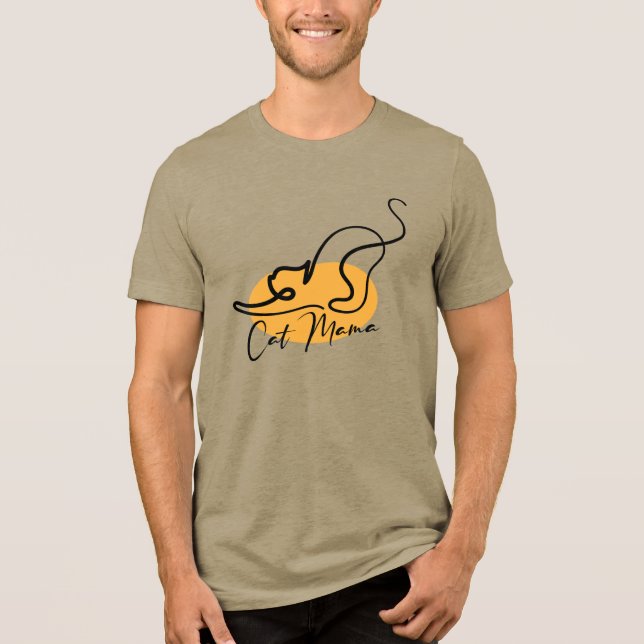 Katt Mamma T Shirt (Framsida)