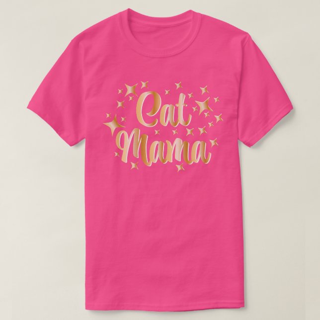 Katt Mamma  T Shirt (Design framsida)