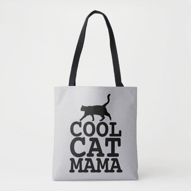 KATT MAMMA T-shirts, COOL KATT MAMMA Tygkasse (Framsida)