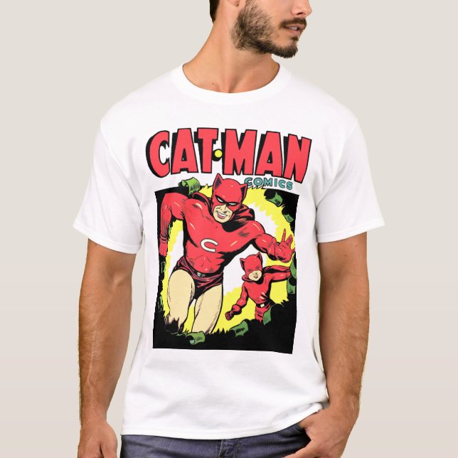 Katt-man-Tecknader: juni 1942 T-shirt (Framsida)