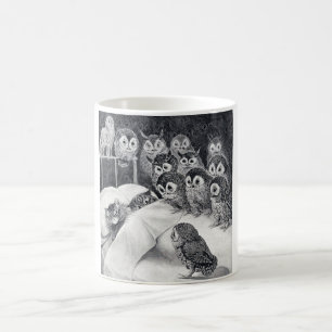 Katt Mardröm Uggla Fågel, Louis Wain Kaffemugg