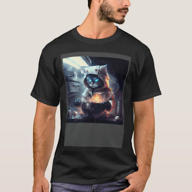 Katt Matlagning Regnar T Shirt (Framsida)
