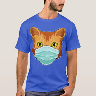Katt med Ansikte mask T Shirt