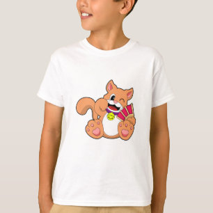Katt med Bell T Shirt