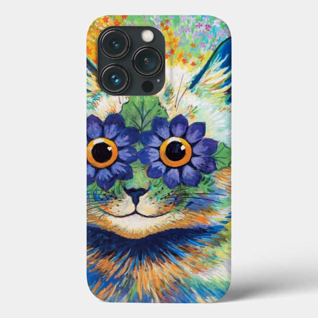 Katt med blomma ögon | Louis Wain | (Baksida)
