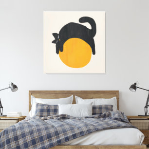 Katt med boll Canvas