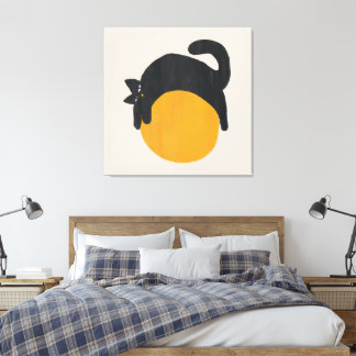 Katt med boll Canvas