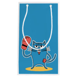 Katt med Boxinghandskar