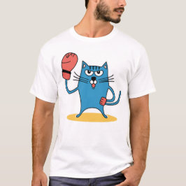 Katt med Boxinghandskar T Shirt