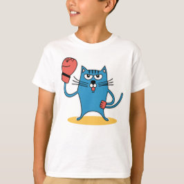 Katt med Boxinghandskar T Shirt