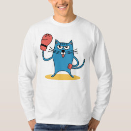Katt med Boxinghandskar T Shirt