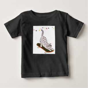 Katt med brädan t shirt