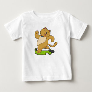 Katt med Choker vid körning T Shirt