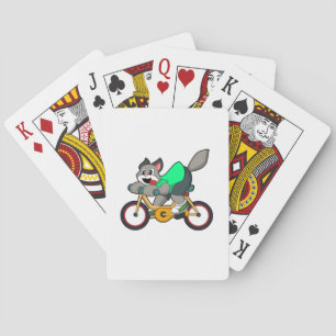 Katt med cykel casinokort