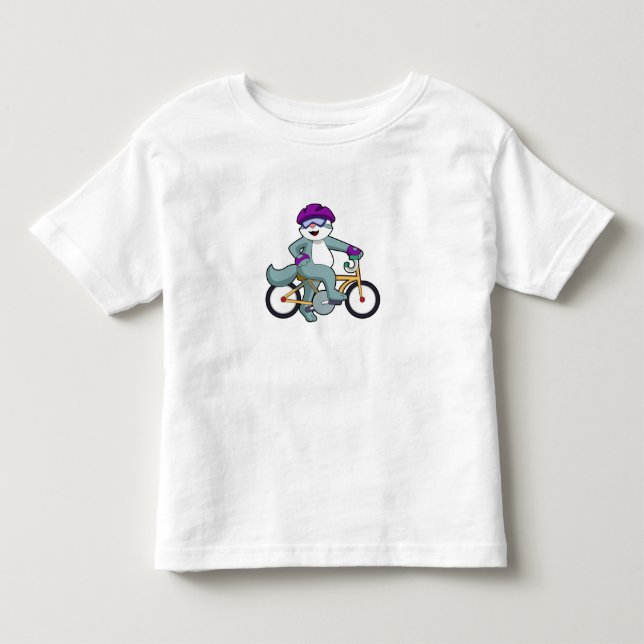 Katt med cykel t shirt (Framsida)