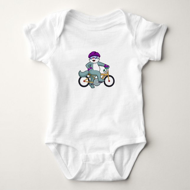 Katt med cykel t shirt (Framsida)